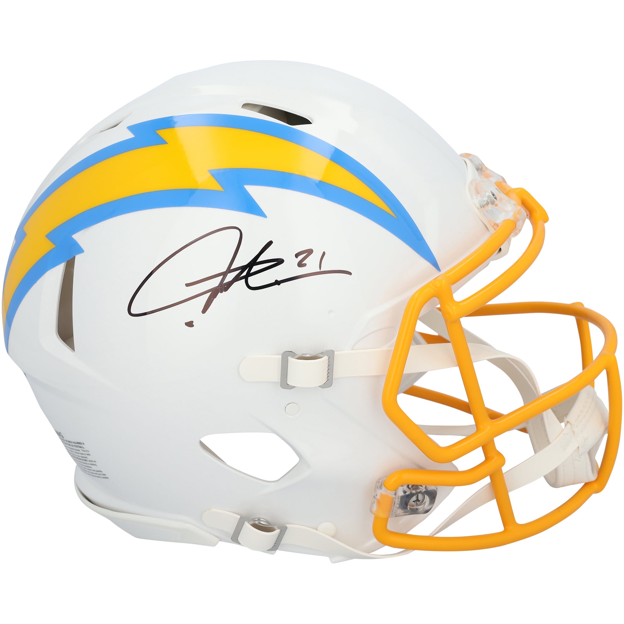 Casque Riddell Speed ​​Authentic 2020 autographié par LaDainian Tomlinson (San Diego Chargers)