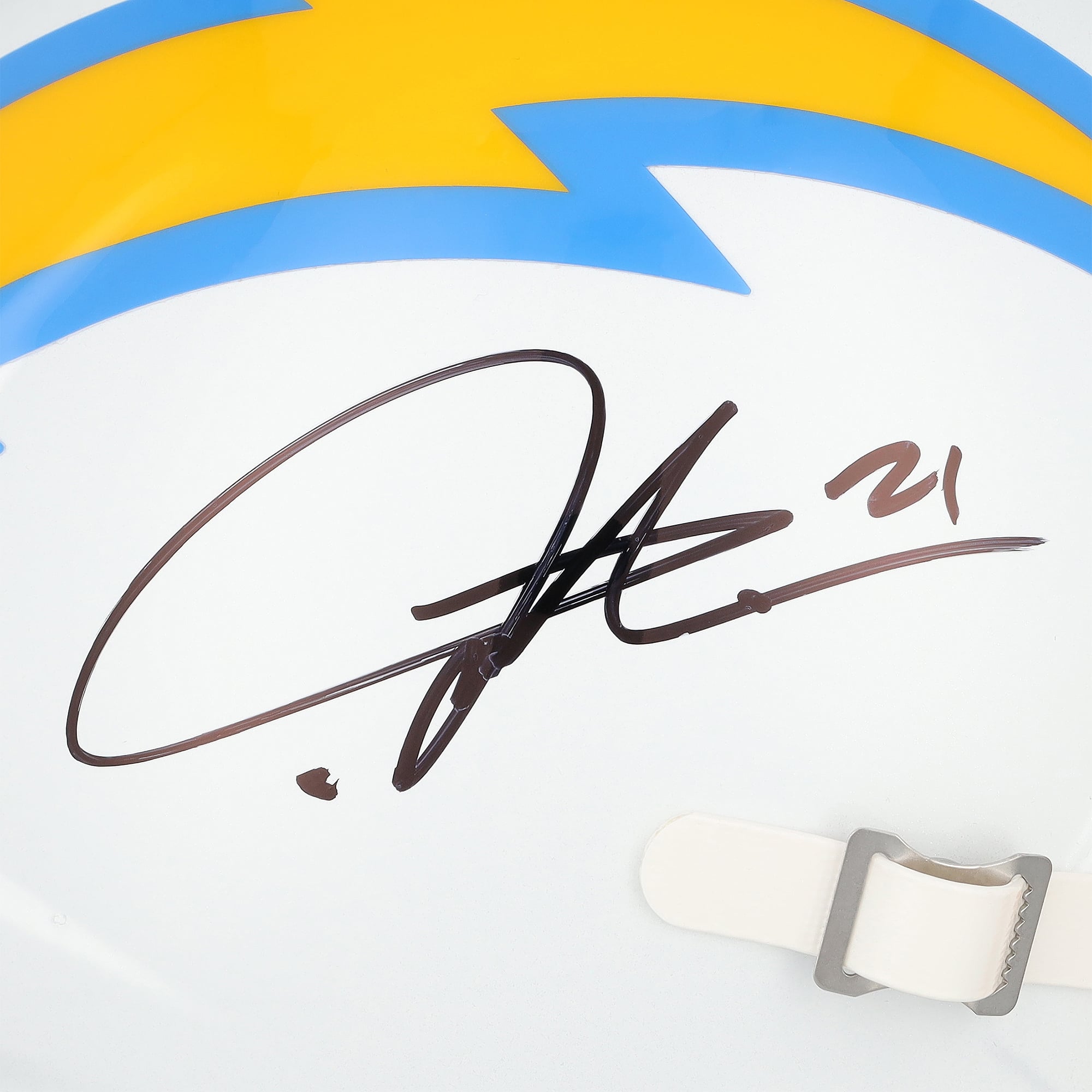 Casque réplique Riddell Speed ​​2020 autographié par LaDainian Tomlinson des Chargers de San Diego
