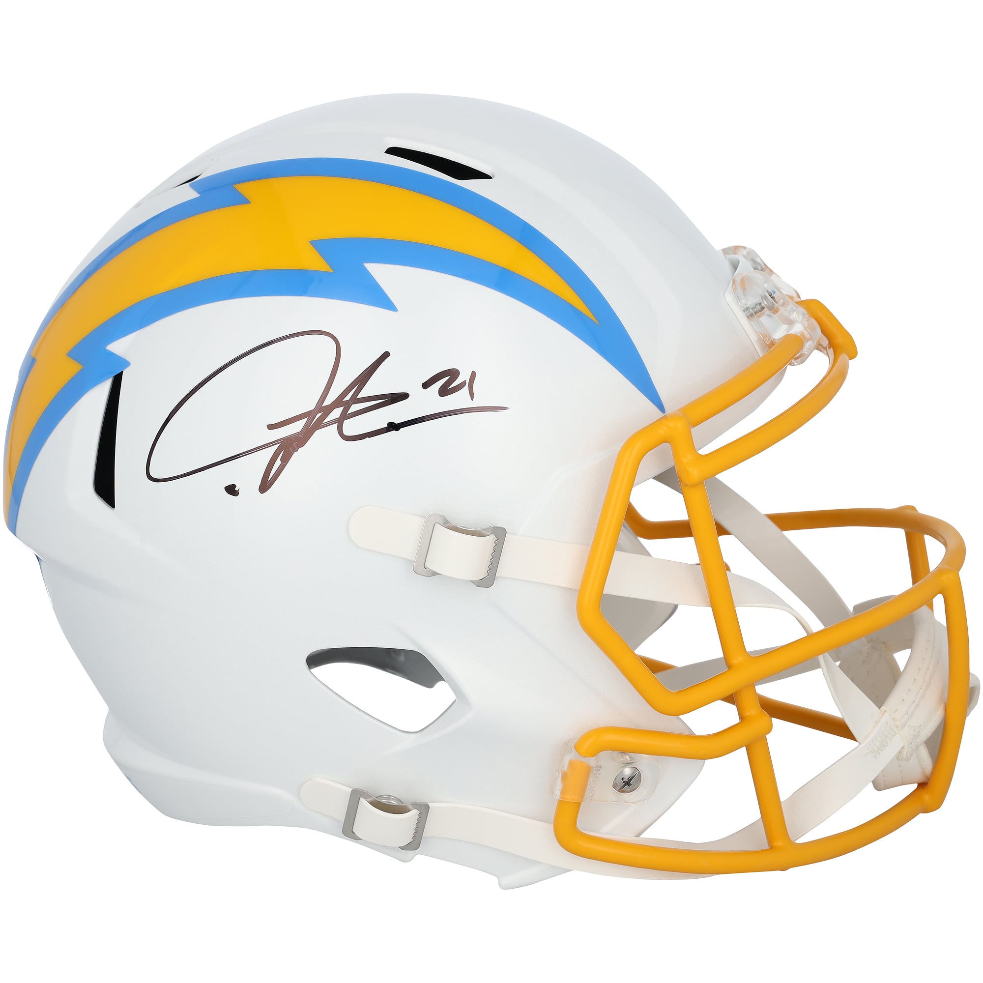 Casque réplique Riddell Speed ​​2020 autographié par LaDainian Tomlinson des Chargers de San Diego