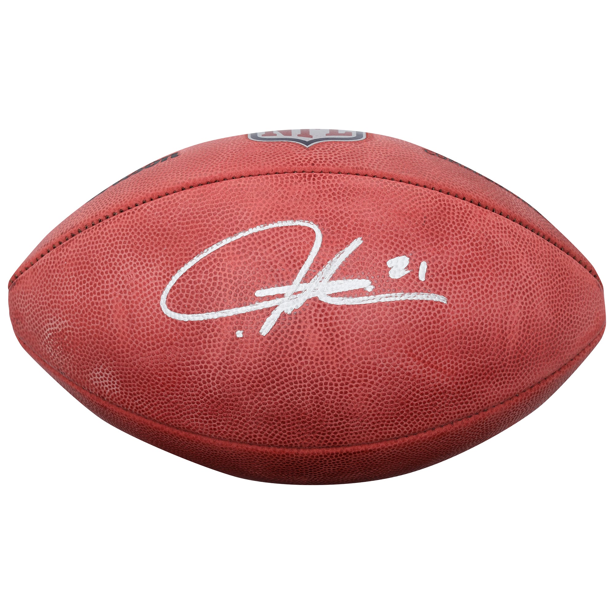 Ballon de football Wilson Duke en couleur, autographié par LaDainian Tomlinson des Chargers de San Diego