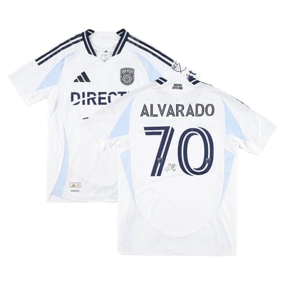 Alejandro Alvarado Jr. San Diego FC Autographed Fanatics Authentic Match-Used #70 White Jersey from the 2025 MLS Season - Size M