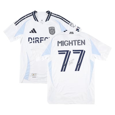 Alex Mighten San Diego FC Autographed Fanatics Authentic Match-Used #77 White Jersey from the 2025 MLS Season - Size S