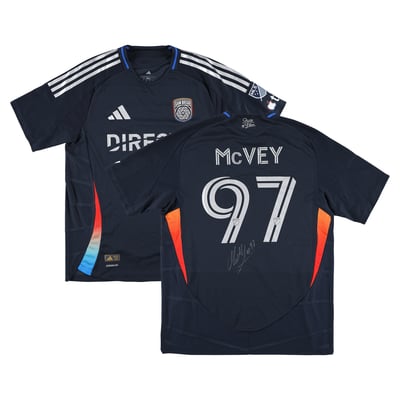 Christopher McVey San Diego FC Autographed Fanatics Authentic Match-Used #97 Navy Jersey from the 2025 MLS Season - Size L