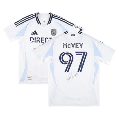 Christopher McVey San Diego FC Autographed Fanatics Authentic Match-Used #97 White Jersey from the 2025 MLS Season - Size L