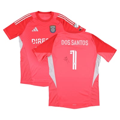 CJ Dos Santos San Diego FC Autographed Fanatics Authentic Match-Used #1 Red Jersey from the 2025 MLS Season - Size XL