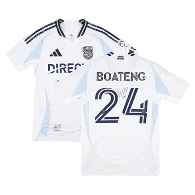 Emmanuel Boateng San Diego FC Autographed Fanatics Authentic Match-Used #24 White Jersey from the 2025 MLS Season - Size S