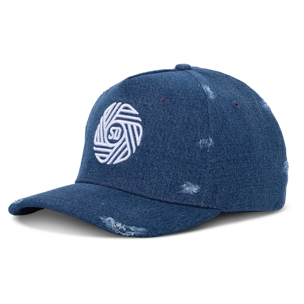 Unisex San Diego FC Live Breathe Futbol Blue Distressed Snapback Hat