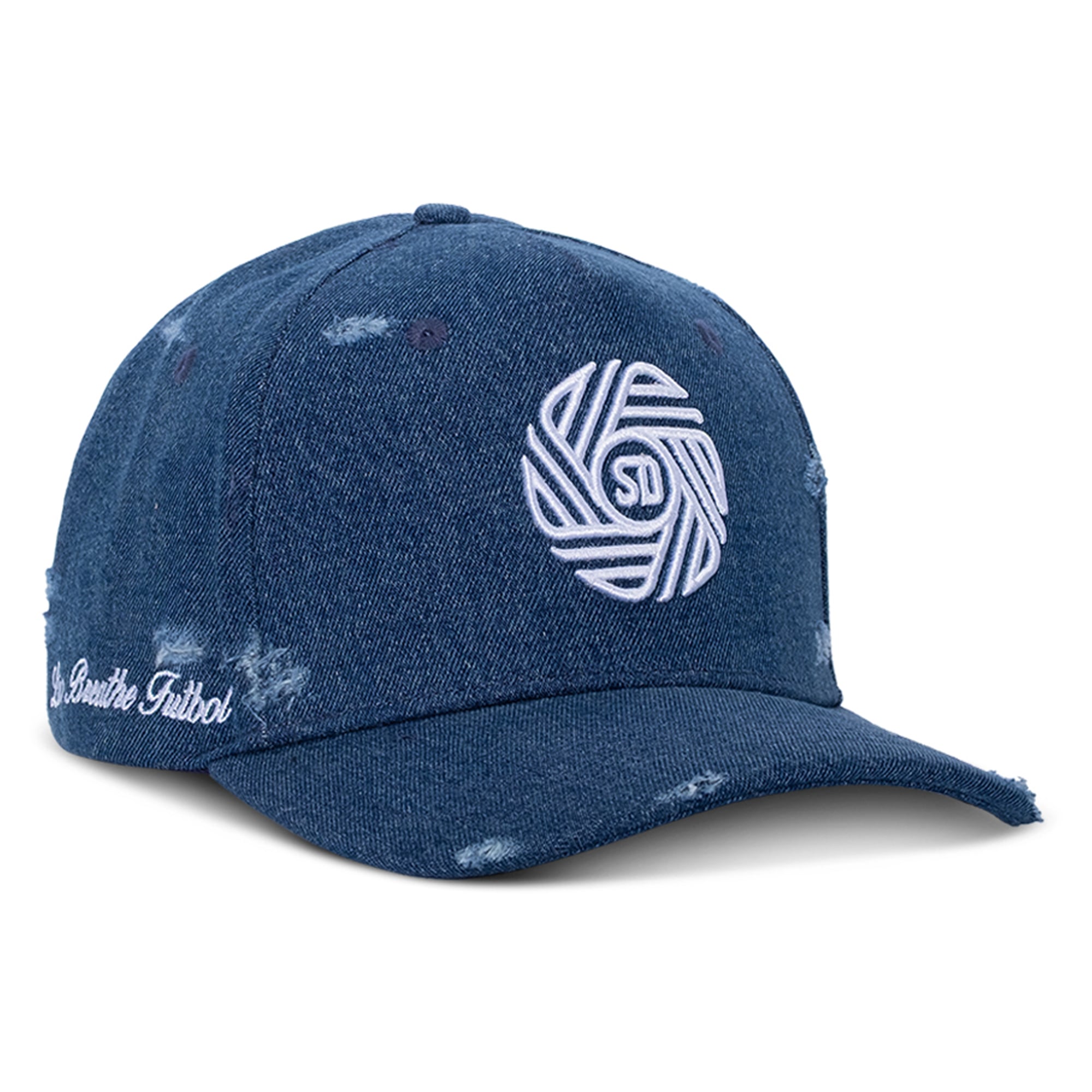 Unisex San Diego FC Live Breathe Futbol Blue Distressed Snapback Hat