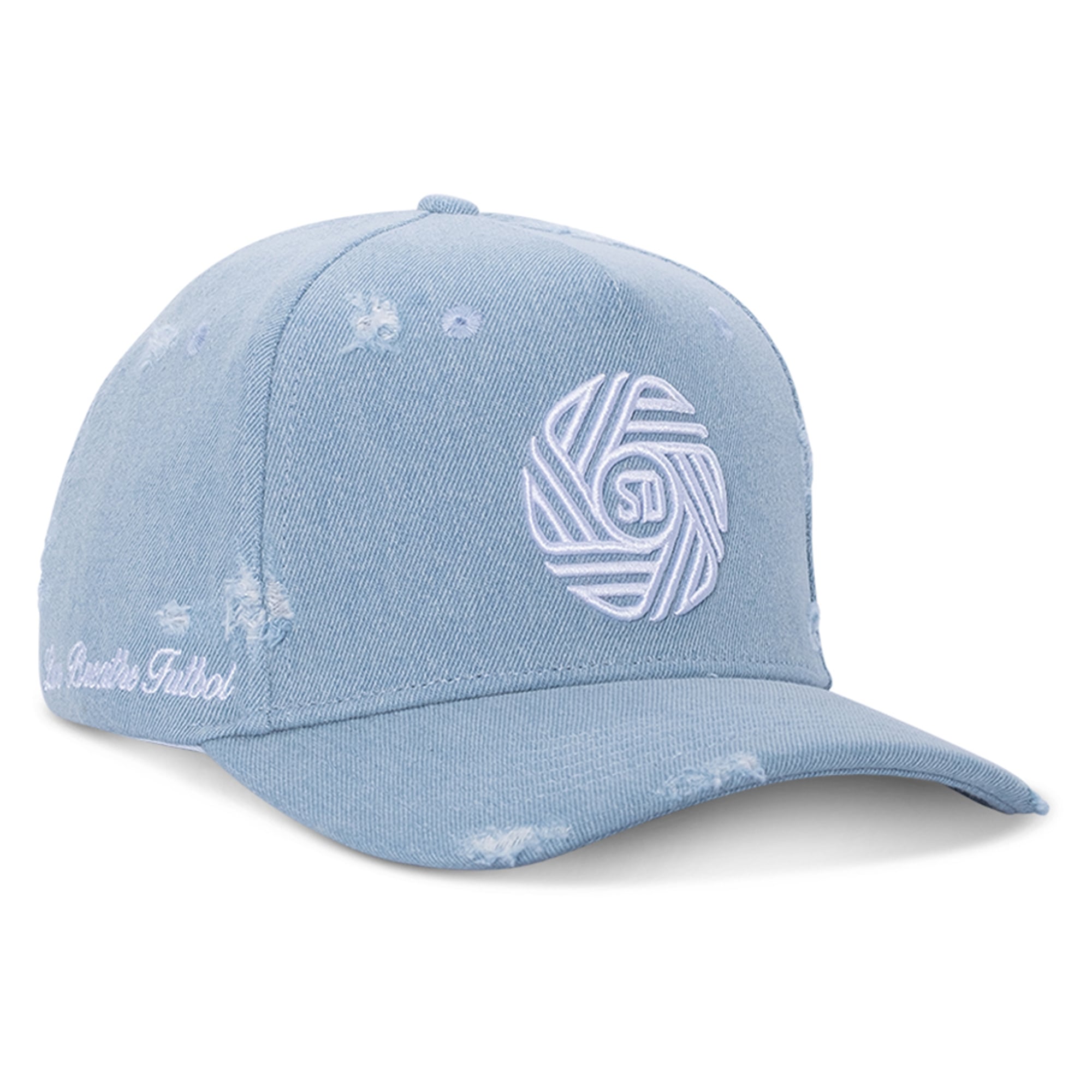 Unisex San Diego FC Live Breathe Futbol Light Blue Distressed Snapback Hat