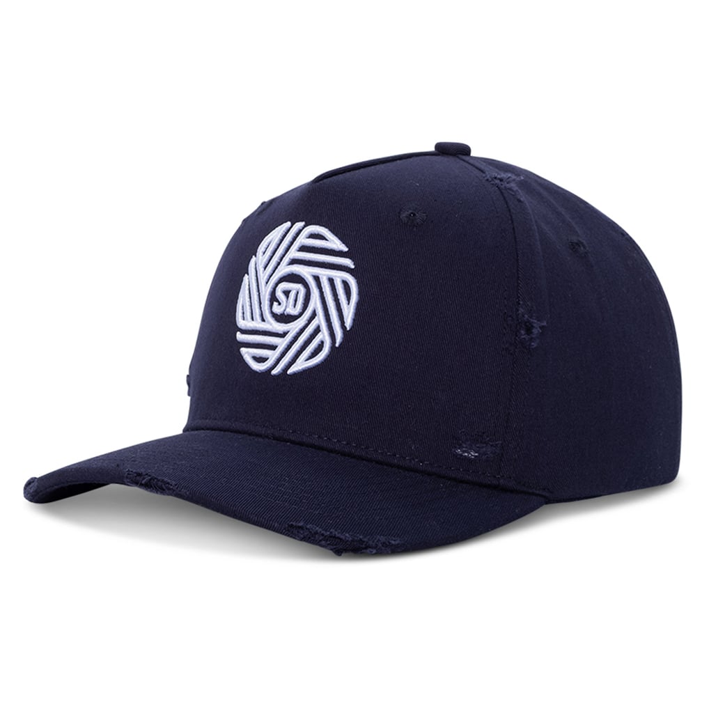 Unisex San Diego FC Live Breathe Futbol Navy Distressed Snapback Hat