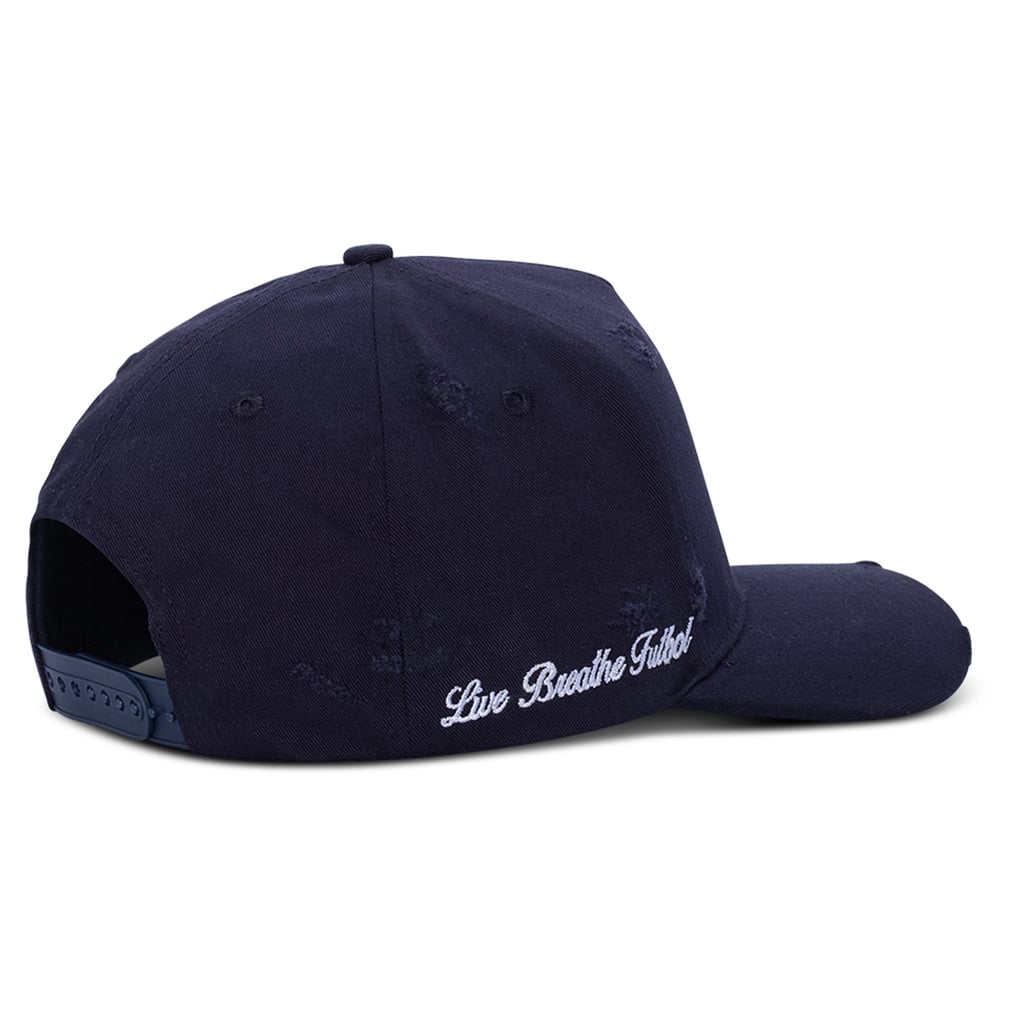 Unisex San Diego FC Live Breathe Futbol Navy Distressed Snapback Hat