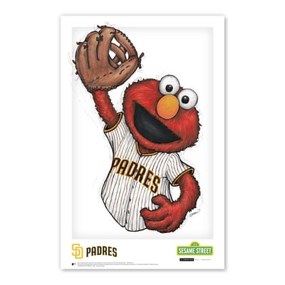  San Diego Padres 11" x 17" Sesame Street Poster Print