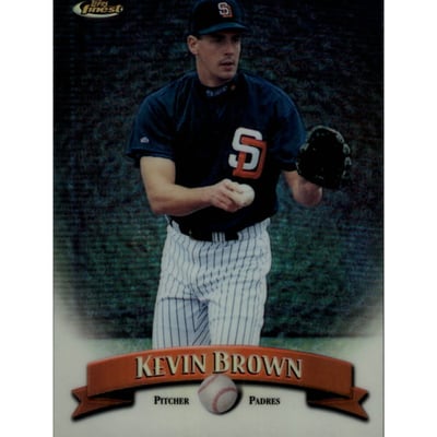 1998 Finest No-Protectors Refractors #156 Kevin Brown