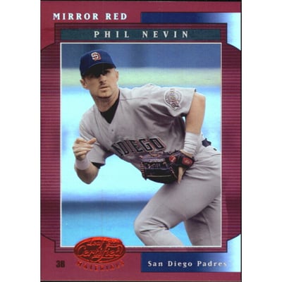 2001 Leaf Certified Materials Mirror Red #110 Phil Nevin