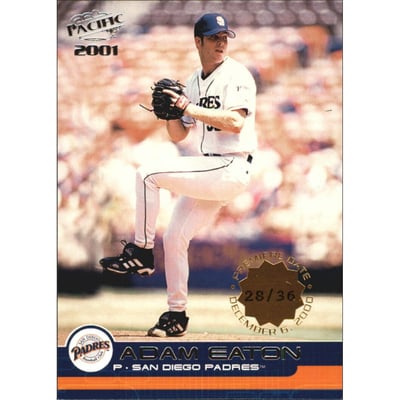 2001 Pacific Premiere Date #365 Adam Eaton