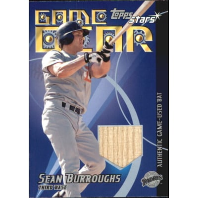2001 Topps Stars Game Gear Bats #TSRSB Sean Burroughs A