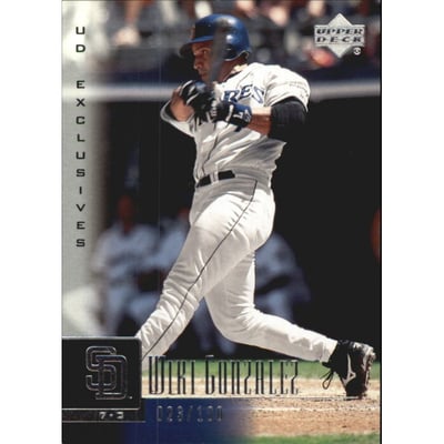 2001 Upper Deck Exclusives Silver #231 Wiki Gonzalez
