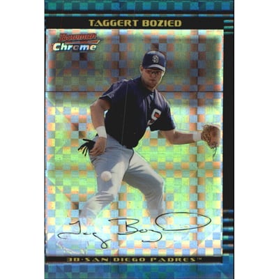 2002 Bowman Chrome Draft X-Fractors #118 Taggert Bozied
