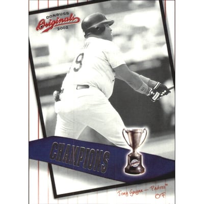 2002 Donruss Originals Champions #6 Tony Gwynn