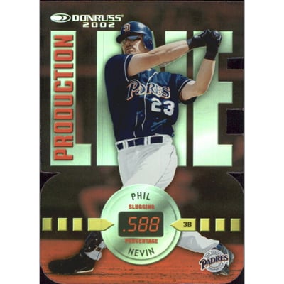 2002 Donruss Production Line Die Cuts #37 Phil Nevin SLG/100*