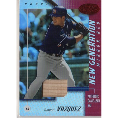 2002 Leaf Certified Mirror Red #175 Ramon Vazquez NG Bat