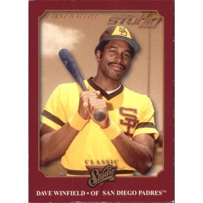 2002 Studio Classic First Ballot #CS16 Dave Winfield/101