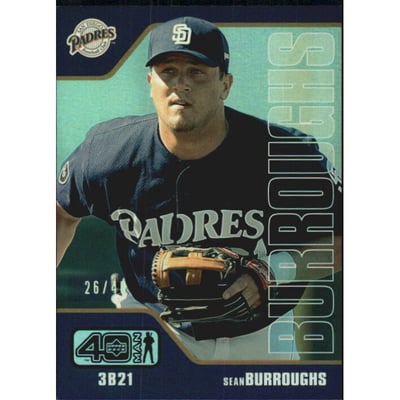 2002 Upper Deck 40-Man Electric Rainbow #845 Sean Burroughs