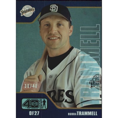 2002 Upper Deck 40-Man Electric Rainbow #856 Bubba Trammell