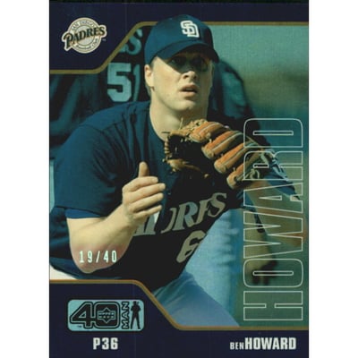 2002 Upper Deck 40-Man Electric Rainbow #873 Ben Howard