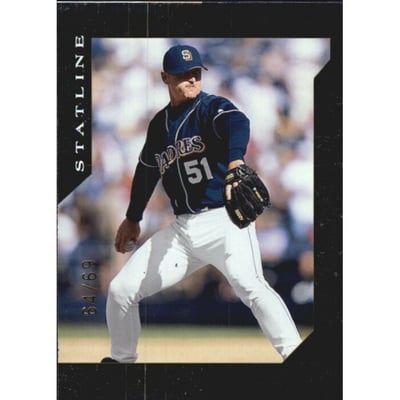 2003 Donruss Team Heroes Stat Line #429 Trevor Hoffman/69