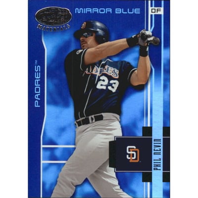 2003 Leaf Certified Materials Mirror Blue #160 Phil Nevin
