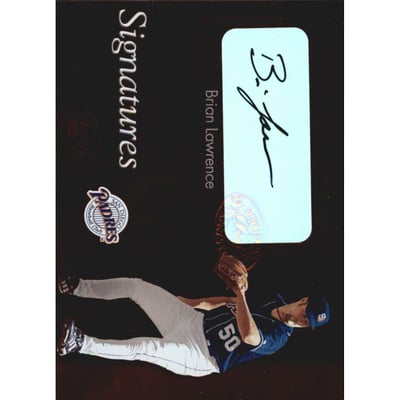 2003 Leaf Clubhouse Signatures Bronze #22 Brian Lawrence