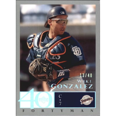 2003 Upper Deck 40-Man Rainbow #639 Wiki Gonzalez