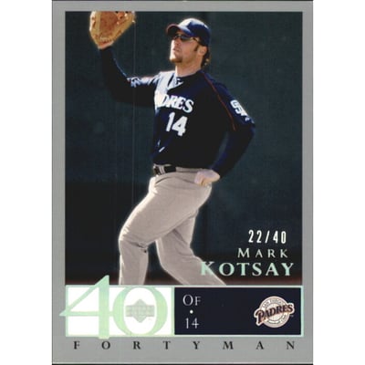 2003 Upper Deck 40-Man Rainbow #646 Mark Kotsay