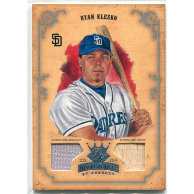 2004 Diamond Kings DK Materials Silver #110 Ryan Klesko Bat-Jsy/50