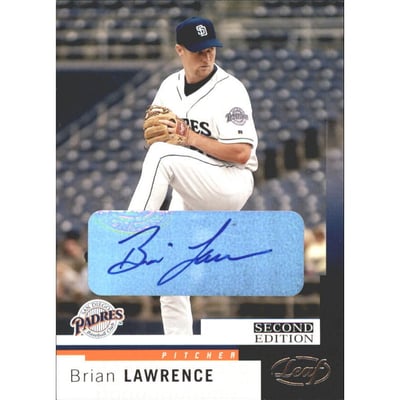 2004 Leaf Autographs Second Edition #189 Brian Lawrence