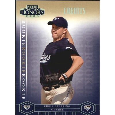 2004 Playoff Honors Credits Gold #229 Chris Oxspring