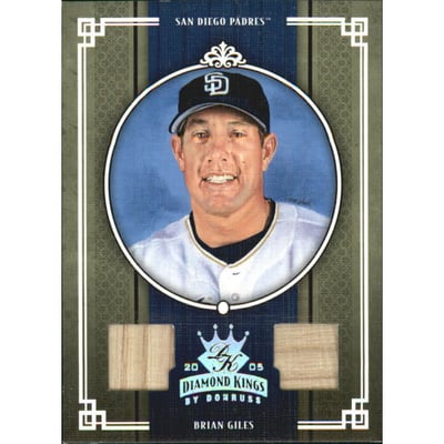 2005 Diamond Kings Materials Silver #187 Brian Giles Bat-Bat/50