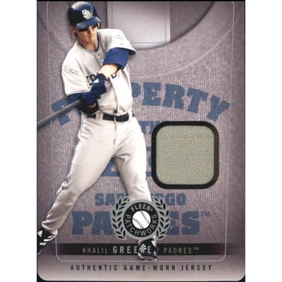 2005 Fleer Patchworks Property of Jersey Die Cut #KG Khalil Greene