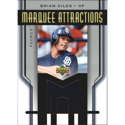 2005 Upper Deck Marquee Attractions Jersey #BG Brian Giles