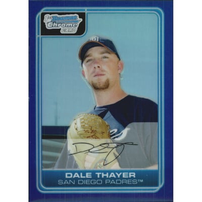2006 Bowman Chrome Prospects Blue Refractors #BC34 Dale Thayer