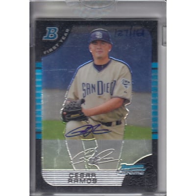 2006 Bowman Originals Buyback Autographs #196 Cesar Ramos 05 BDP/732 F