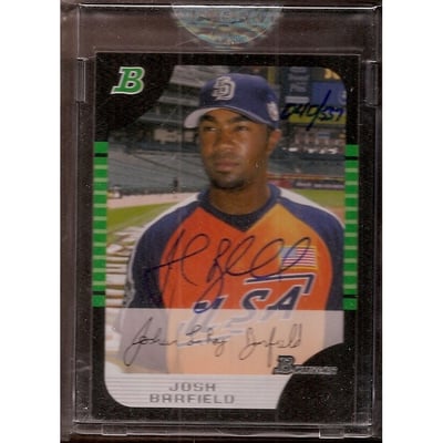 2006 Bowman Originals Buyback Autographs #524 Josh Barfield 05 BDP/557 F