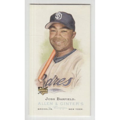 2006 Topps Allen and Ginter Mini A and G Back #251 Josh Barfield SP
