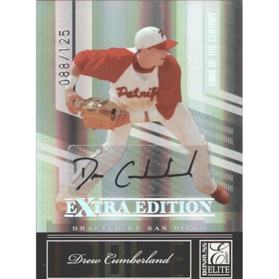 2007 Donruss Elite Extra Edition Signature Turn of the Century #100 Drew Cumberland/125