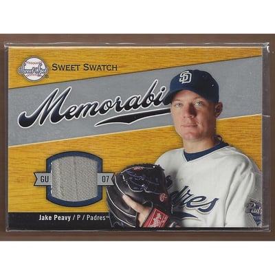 2007 Sweet Spot Sweet Swatch Memorabilia #SWJP Jake Peavy