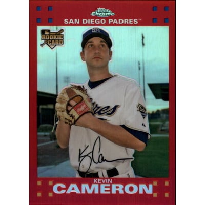 2007 Topps Chrome Red Refractors #295 Kevin Cameron