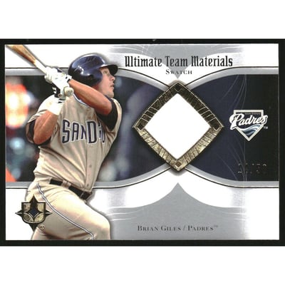 2007 Ultimate Collection Ultimate Team Materials #BG Brian Giles/50