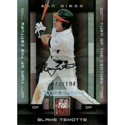 2008 Donruss Elite Extra Edition Signature Turn of the Century #8 Blake Tekotte/194