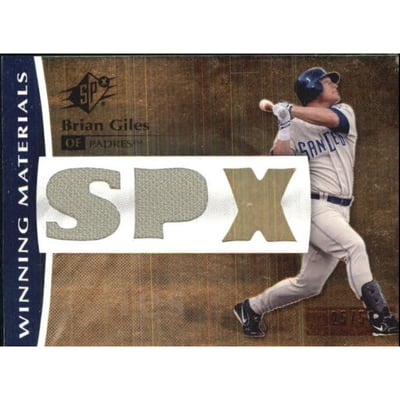 2008 SPx Winning Materials SPx 150 #BG Brian Giles
